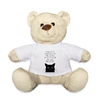 Katze guck süß - Teddy - Weiß - Vorne