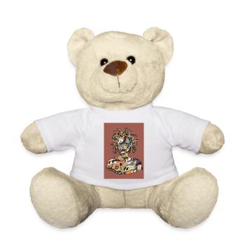 Méduse avec fond - Nounours - blanc - Devant