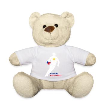 Philippines Filipino Flag Basketball I Gift - Teddy Bear - white - Front
