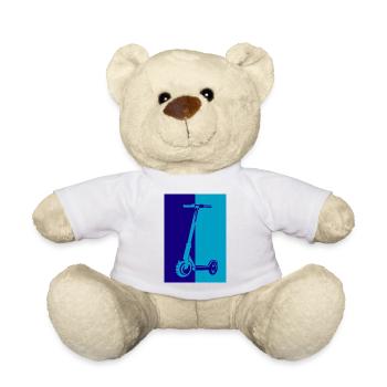 E-Scooter E-Roller Scooter - Nounours - blanc - Devant