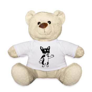 CHIEN CHAT ANIMAL DE COMPAGNIE - Nounours - blanc - Devant