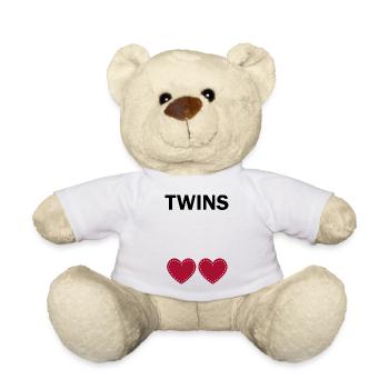 Pregnancy Baby Shower Babyshower Boy Girl - Teddy Bear - white - Front