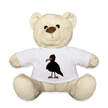 Pech Unglück Vogel Vögel traurig Kummer - Teddy - Weiß - Vorne