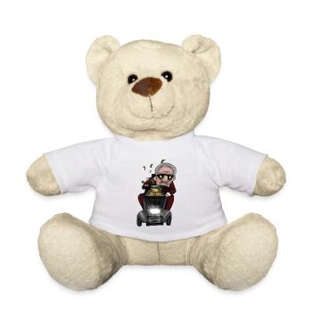 Vieil homme fou - Nounours - blanc - Devant
