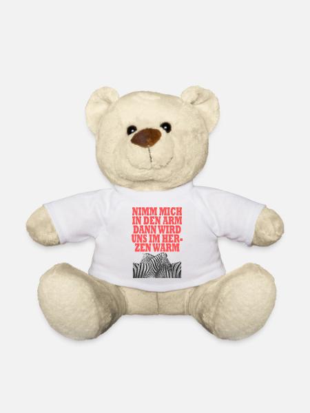 Zebra - Teddy - Weiß