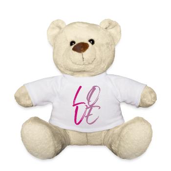 LOVE Viva Magenta Coloré - Nounours - blanc - Devant