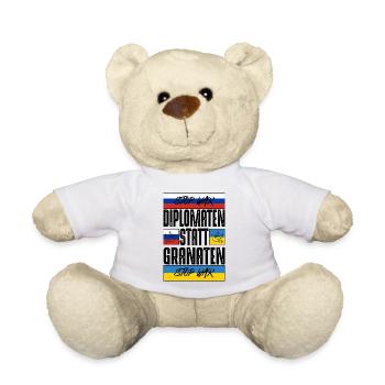 Diplomaten statt Granaten - Teddy - Weiß - Vorne