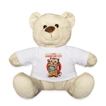 Gift idea game cat - Teddy Bear - white - Front