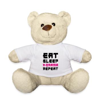 Manger dormir K-Drama Répéter - Nounours - blanc - Devant