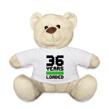 36 Years Loaded 36. Geburtstag - Teddy - Weiß - Vorne