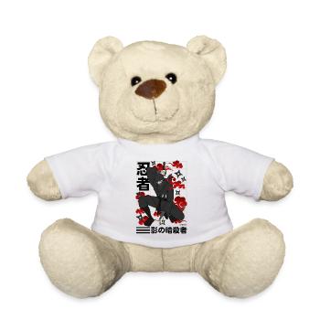 Ninja Japan - the stealth shadow - Teddy Bear - white - Front
