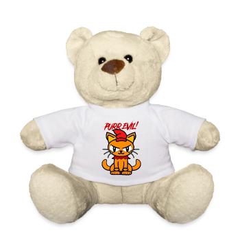 Purr evil - Teddy Bear - white - Front