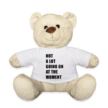 Il ne se passe pas grand-chose en ce moment » T-Shirt | Trendi - Nounours - blanc - Devant