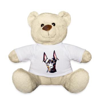 Doberman Doberman chiot Doberman chien dresseur - Nounours - blanc - Devant