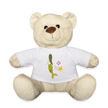 Heure avancée de Mermaid - Nounours - blanc - Devant