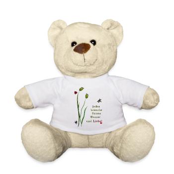 Natur, Liebe, Insekten - Teddy - Weiß - Vorne