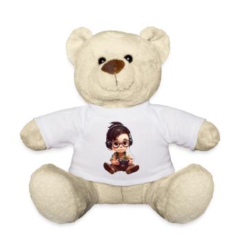 Gamepad Girl - Teddy Bear - white - Front
