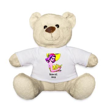 Lesen ist sexy - Teddy - Weiß - Vorne