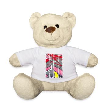Graffiti-Stil Splash Hip Hop Farben Maler Farbe - Teddy - Weiß - Vorne