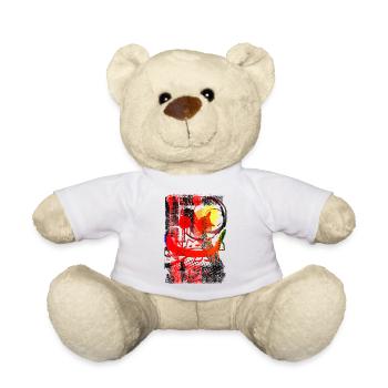 Graffiti-Stil Splash Hip Hop Farben Maler Farbe - Teddy - Weiß - Vorne