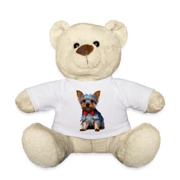 Propriétaire de chien Yorkshire Terrier Puppy Dog - Nounours - blanc - Devant