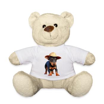 Doberman dresseur chien Doberman chiot Doberman - Nounours - blanc - Devant