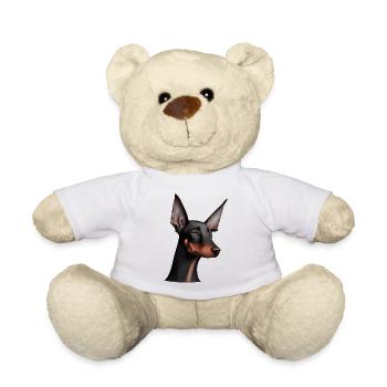 Doberman dresseur chien Doberman Doberman chiot - Nounours - blanc - Devant