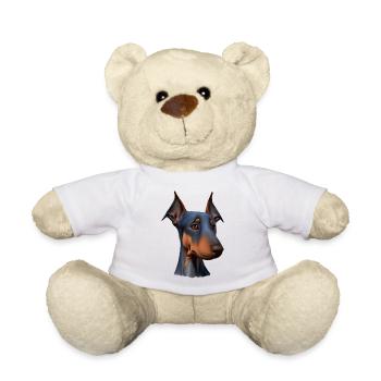 Doberman Doberman chiot Doberman chien dresseur - Nounours - blanc - Devant