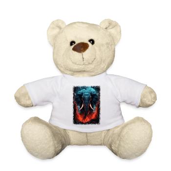 anniversaire afrique cool plage ananas citations animal - Nounours - blanc - Devant