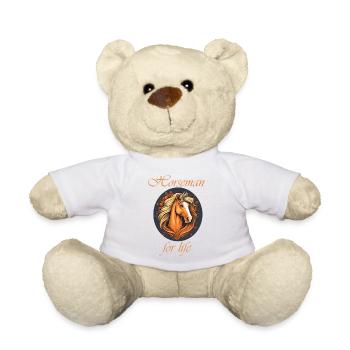 Horseman for life - Teddy Bear - white - Front
