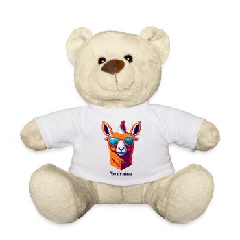 Retro Lama Vibes - Teddy Bear - white - Front
