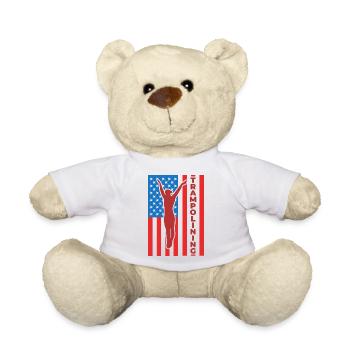 Trampolinspringen 4. Juli USA - Teddy - Weiß - Vorne