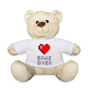 Game Over violet 3 - Nounours - blanc - Devant