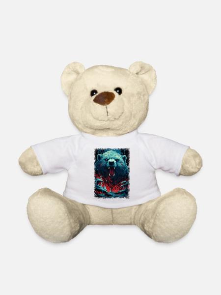 books bookworm big awesome gift birthday present - Teddy - Weiß
