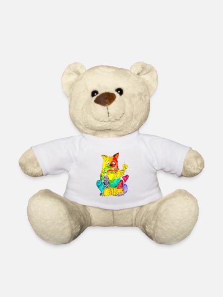 Cat Clemens - Teddy Bear - white
