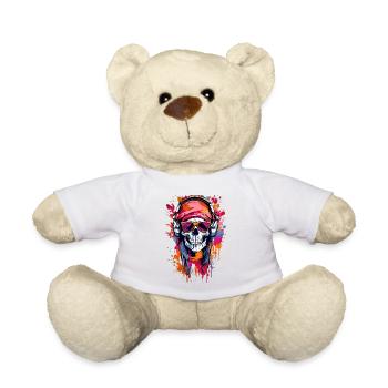 Coole Totenkopf - Teddy - Weiß - Vorne