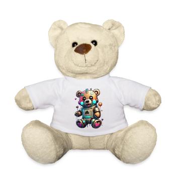 Ours robot - Nounours - blanc - Devant