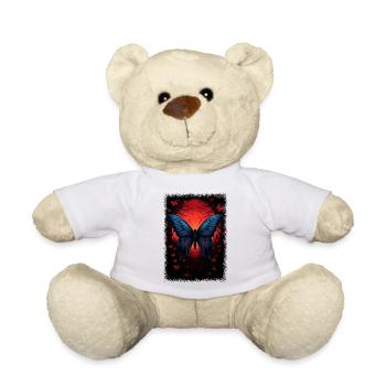 Déclaration Dictons papillons citation bday esthétique - Nounours - blanc - Devant