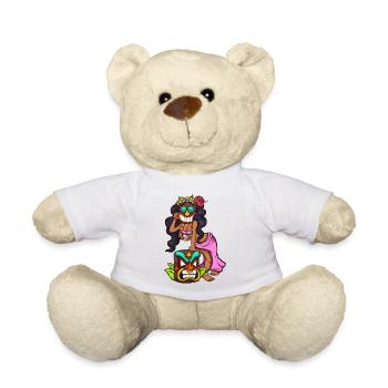 Tiki Woman - Teddy Bear - white - Front