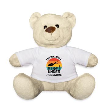 I Work Well Under Pressure. Scuba Diving, Diver - Teddy Bear - white - Front