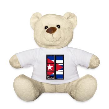 Cuba Flag Caribbean Vacation Cuba Travel Havana - Teddy Bear - white - Front