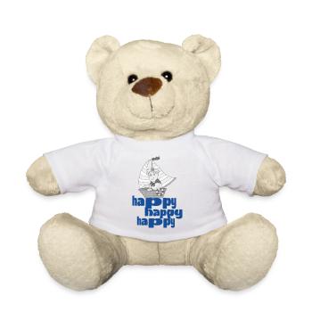 Petit capitaine heureux - Nounours - blanc - Devant