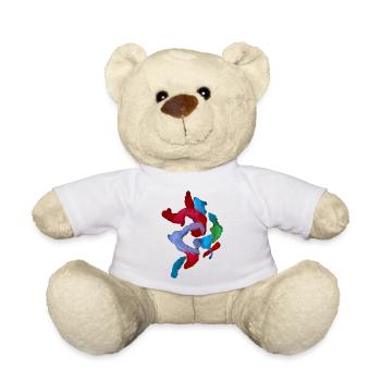 Farben - Abstrakt Kunst - Teddy - Weiß - Vorne