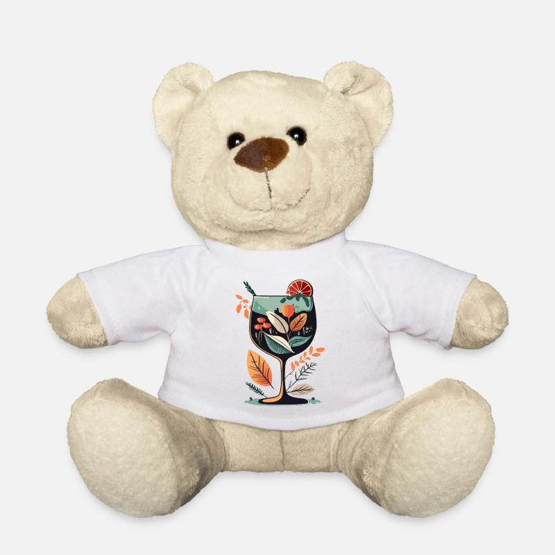 Botanische Weinglasblüte - Teddy - Weiß