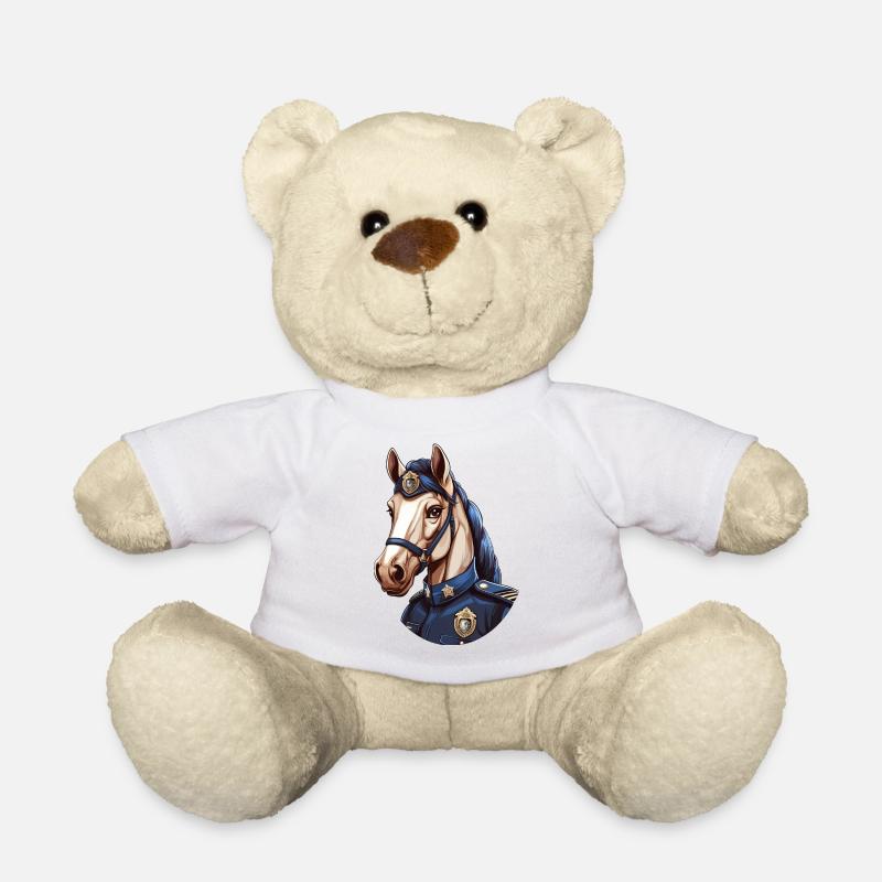 Polizei Pferd - Teddy - Weiß