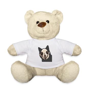 Crâne de chat - Nounours - blanc - Devant