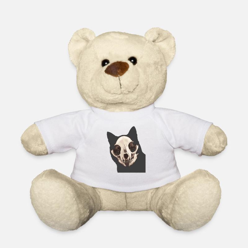 Cat Skull - Teddy - Weiß