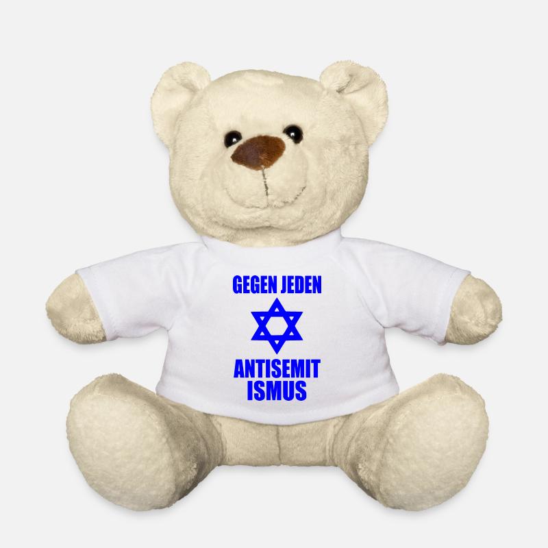Gegen jeden antisemitismus - Teddy - Weiß