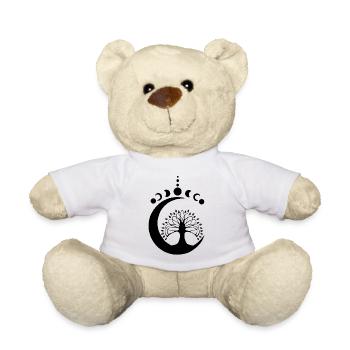 Black Lunar Tree - Teddy Bear - white - Front