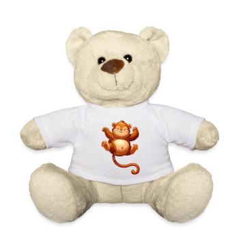 Cute Animal Jungle - Teddy Bear - white - Front